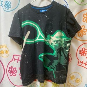 Adidas Star Wars Tennis Shirt Size L Yoda Darth